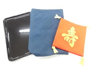 リサイクル　帛紗・切手盆セット